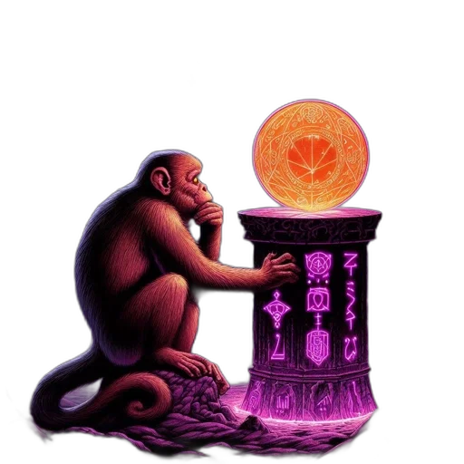 concept art, pixel art, fantasy art, vaporwave transparent PNG cut-out