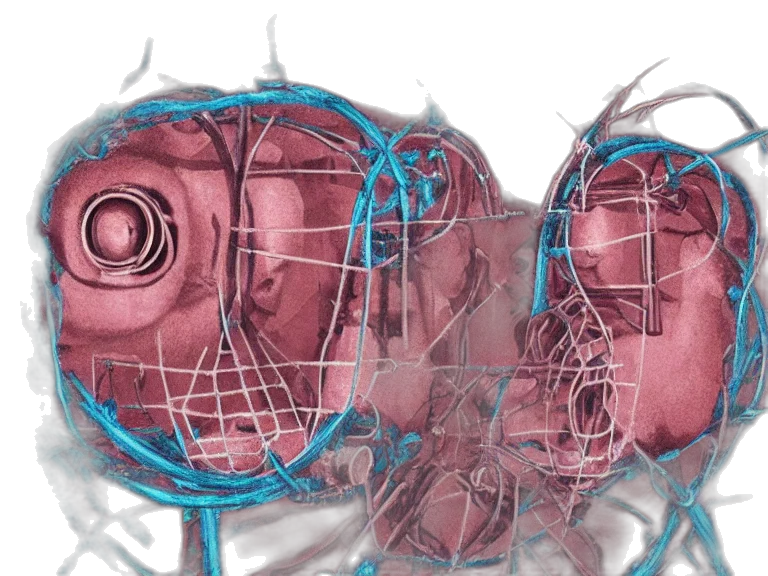 3d render, cinematic, close, portrait transparent PNG cut-out