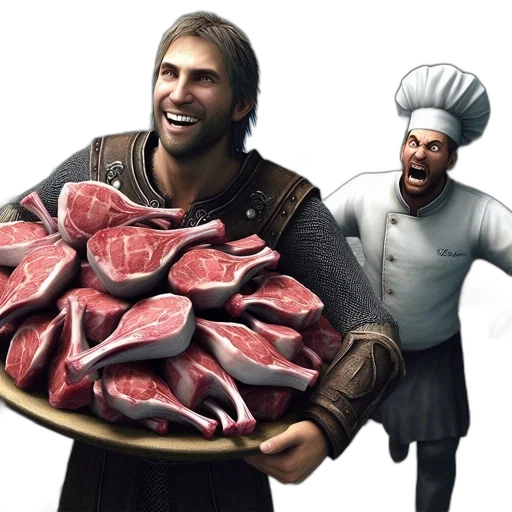 food, weapon, 3d render, concept art transparent PNG cut-out