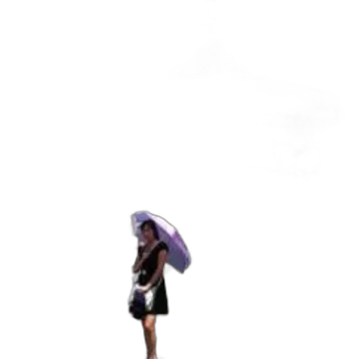umbrella, dress, hat, staff transparent PNG cut-out