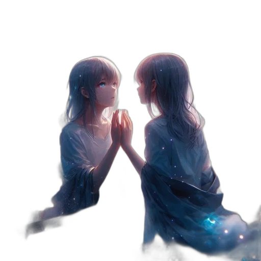 dress, concept art, anime, watercolor transparent PNG cut-out