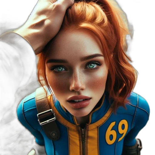 jacket, face, robot, weapon transparent PNG cut-out