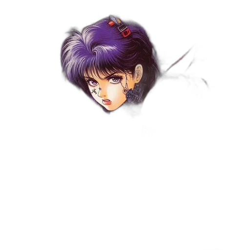face, hair, weapon, mask transparent PNG cut-out