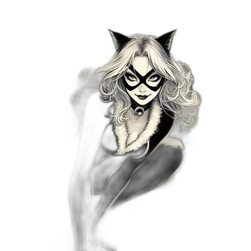 mask, animal, creature, comic book art transparent PNG cut-out