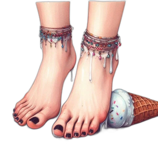 shoes, jewelry, fantasy art, photorealistic transparent PNG cut-out