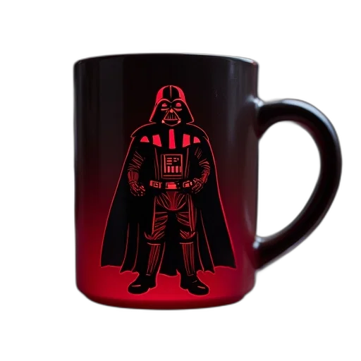 3d render, thermaic, darth, vader transparent PNG cut-out