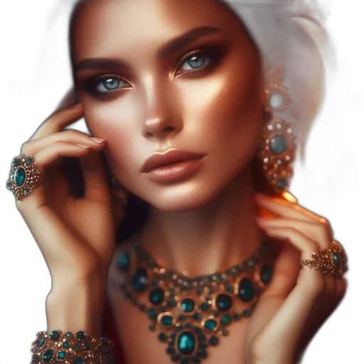 jewelry, crown, face, dress transparent PNG cut-out
