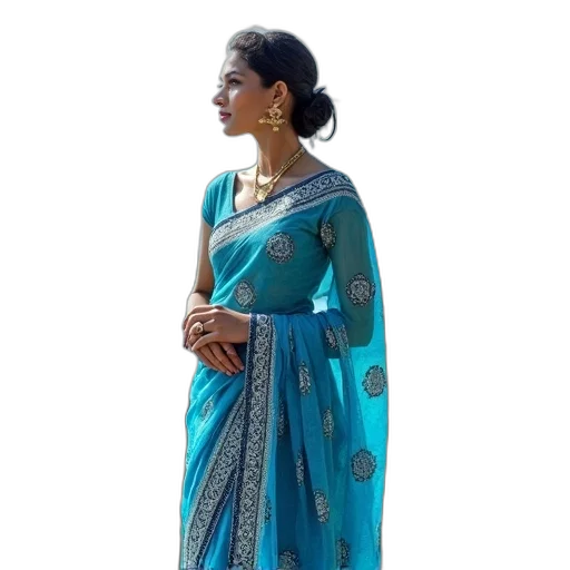jewelry, dress, blue, woman transparent PNG cut-out