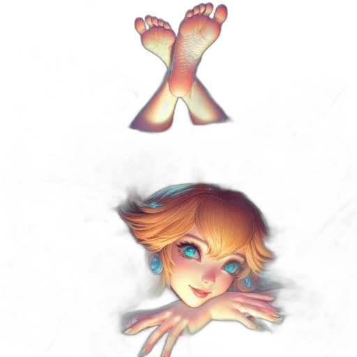 creature, shoes, staff, face transparent PNG cut-out