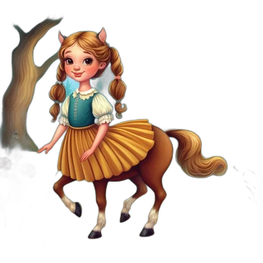staff, dress, animal, fantasy art transparent PNG cut-out