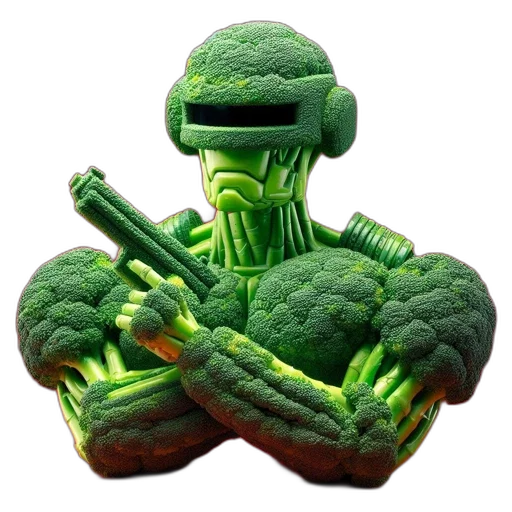food, creature, robot, 3d render transparent PNG cut-out