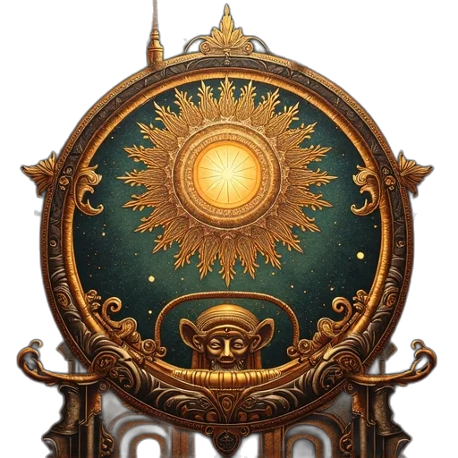 crown, staff, concept art, fantasy art transparent PNG cut-out