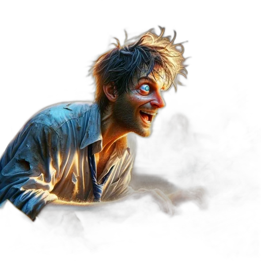face, creature, mask, staff transparent PNG cut-out