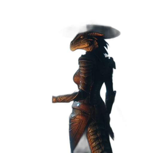 dragon, creature, animal, staff transparent PNG cut-out