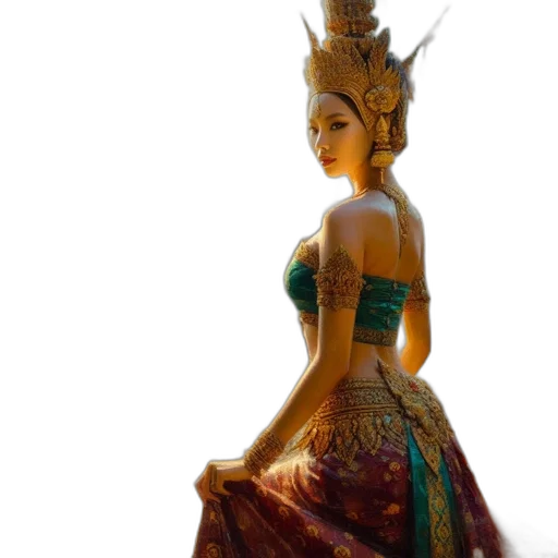 dress, 3d render, concept art, fantasy art transparent PNG cut-out