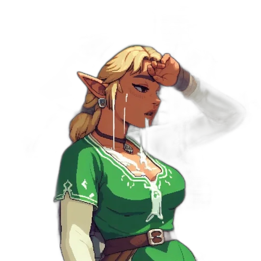 dress, staff, sword, weapon transparent PNG cut-out