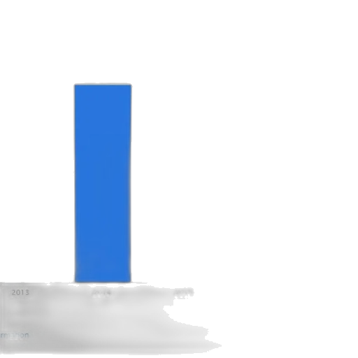 3d render, blue, bar, graph transparent PNG cut-out
