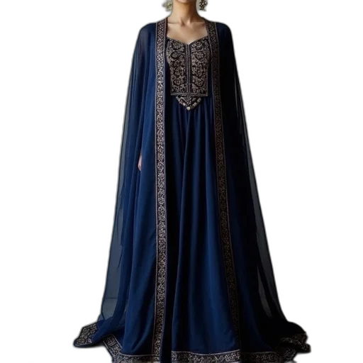 dress, blue, dark, navy transparent PNG cut-out