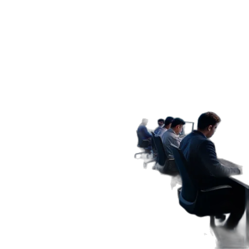 staff, hair, jacket, furniture transparent PNG cut-out