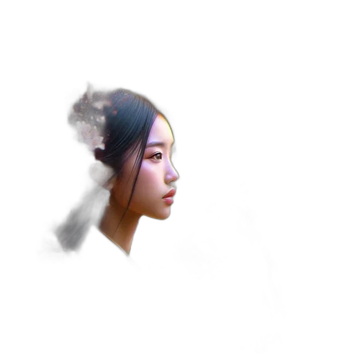 face, hair, mask, crown transparent PNG cut-out