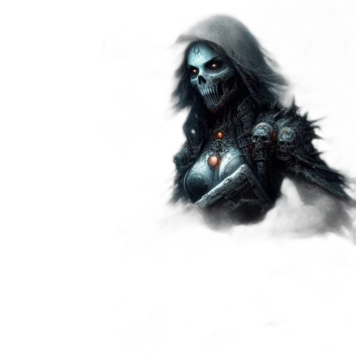 creature, mask, face, weapon transparent PNG cut-out