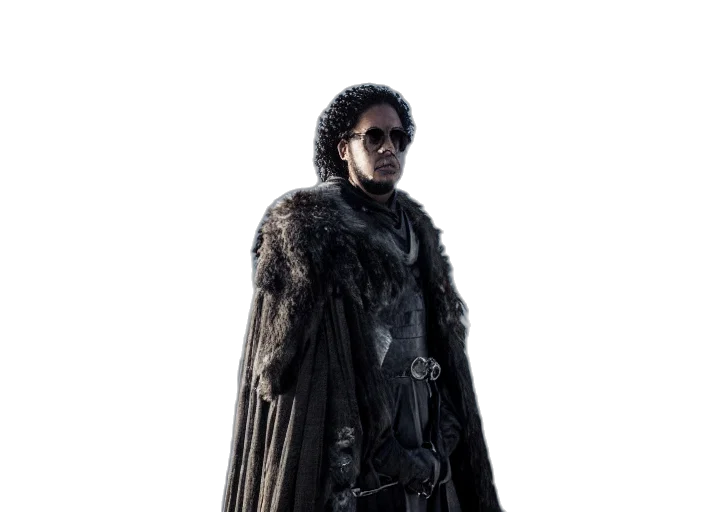 jacket, dragon, staff, concept art transparent PNG cut-out