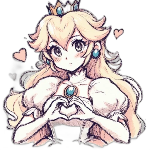 crown, dress, jewelry, pixel art transparent PNG cut-out