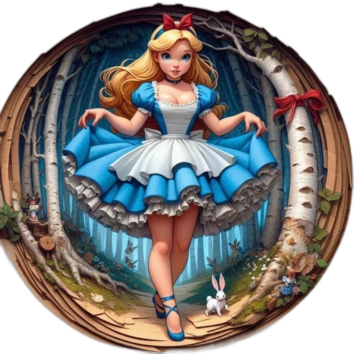 dress, face, crown, fantasy art transparent PNG cut-out