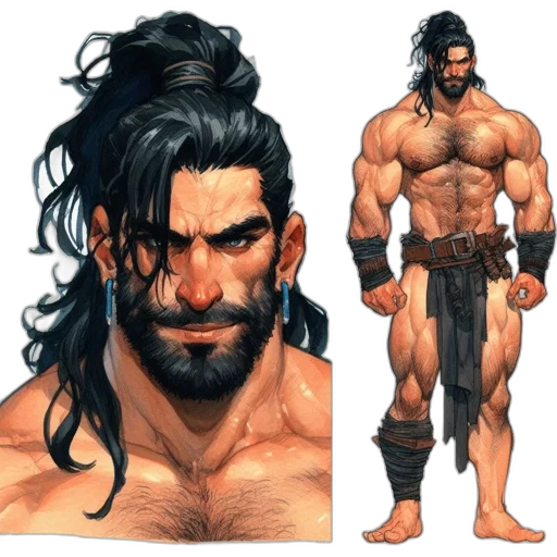 concept art, fantasy art, comic book art, pixel art transparent PNG cut-out