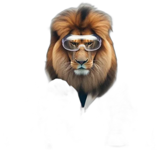 animal, staff, crown, face transparent PNG cut-out