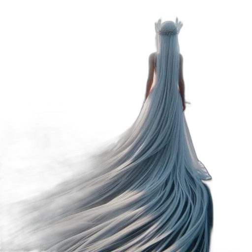 dress, hair, crown, sword transparent PNG cut-out