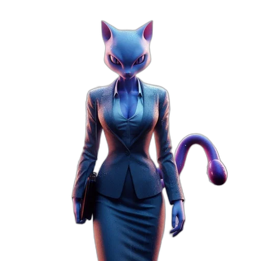dress, robot, staff, creature transparent PNG cut-out