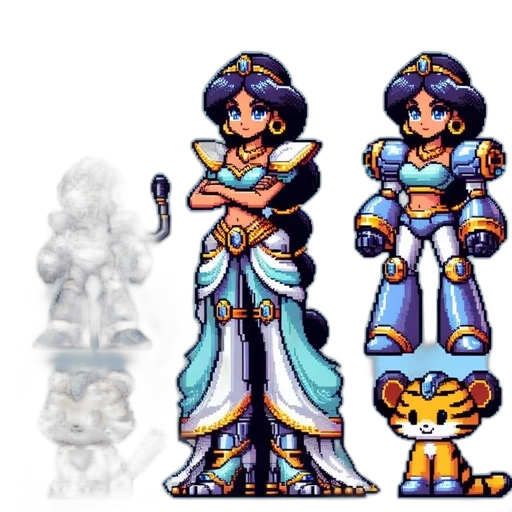 pixel art, concept art, fantasy art, 3d render transparent PNG cut-out