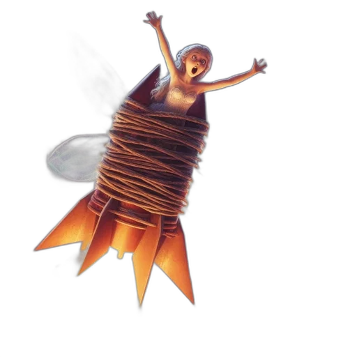 dress, hair, creature, robot transparent PNG cut-out