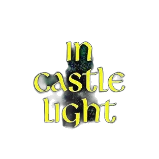 neon lights, welcome, castle, light transparent PNG cut-out