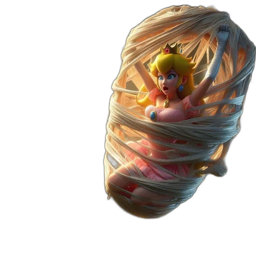 hair, mask, creature, dress transparent PNG cut-out
