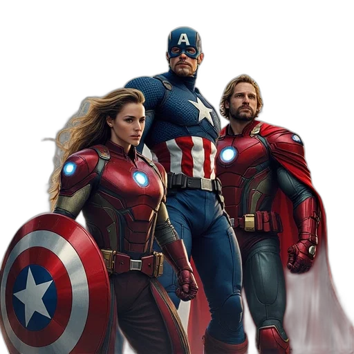 comic book art, concept art, 3d render, fantasy art transparent PNG cut-out