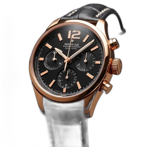 rose, gold, finish, watch transparent PNG cut-out