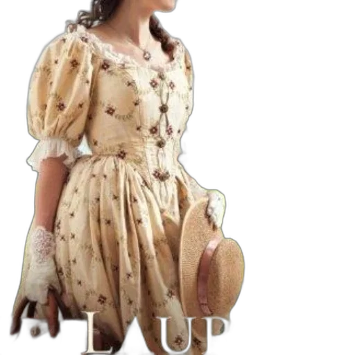 dress, hat, photorealistic, 3d render transparent PNG cut-out