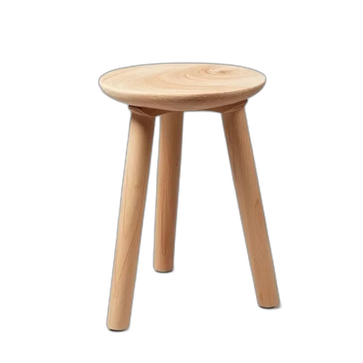 furniture, food, 3d render, stool transparent PNG cut-out