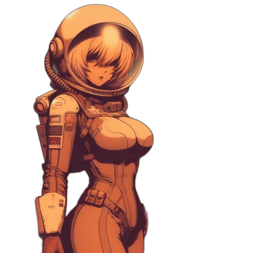 robot, dress, face, concept art transparent PNG cut-out