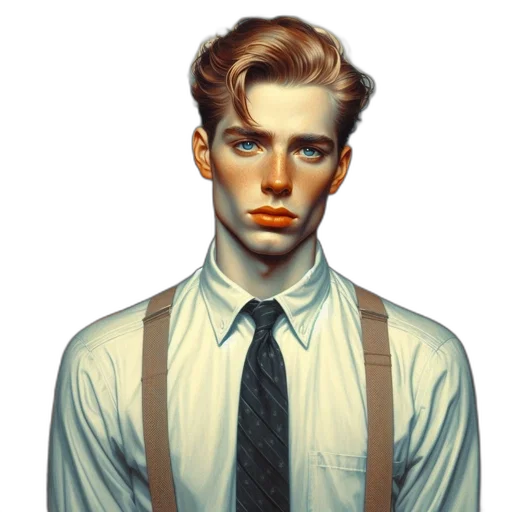 staff, face, jacket, concept art transparent PNG cut-out
