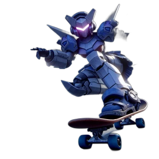 robot, weapon, concept art, 3d render transparent PNG cut-out