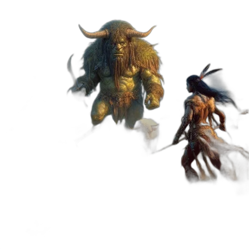 creature, concept art, fantasy art, pixel art transparent PNG cut-out