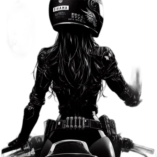 jacket, mask, weapon, comic book art transparent PNG cut-out