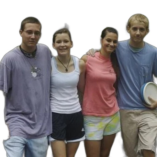 staff, pastel, four, friends transparent PNG cut-out