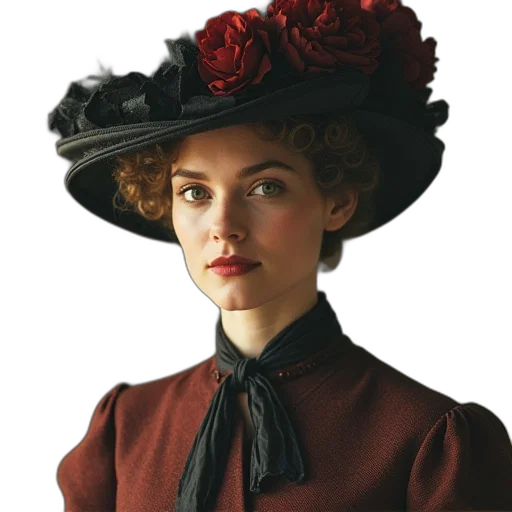 hat, crown, dress, face transparent PNG cut-out