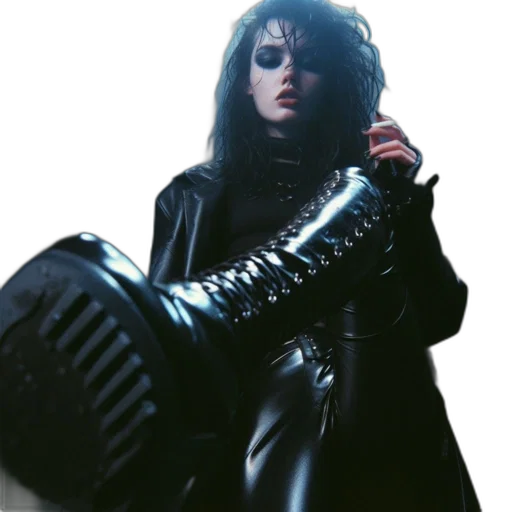 jacket, weapon, sword, robot transparent PNG cut-out