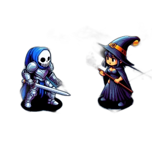 pixel art, concept art, fantasy art, comic book art transparent PNG cut-out