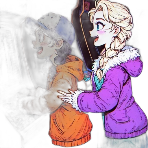 jacket, watercolor, concept art, cartoon transparent PNG cut-out